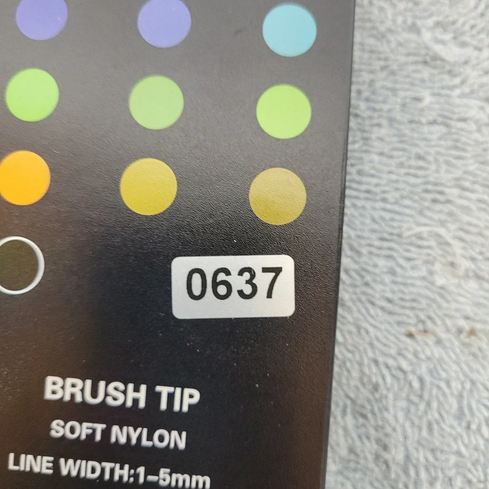 30 Colors Dual Tip Acrylic Paint Markers Extra Fine & Brush Tip‎ Water-Based